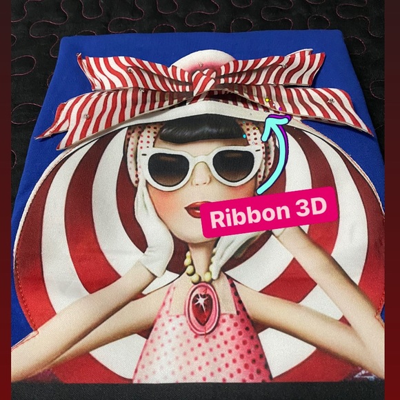 Long Sleeve Top BLUE 3D Size M - Picture 3 of 10